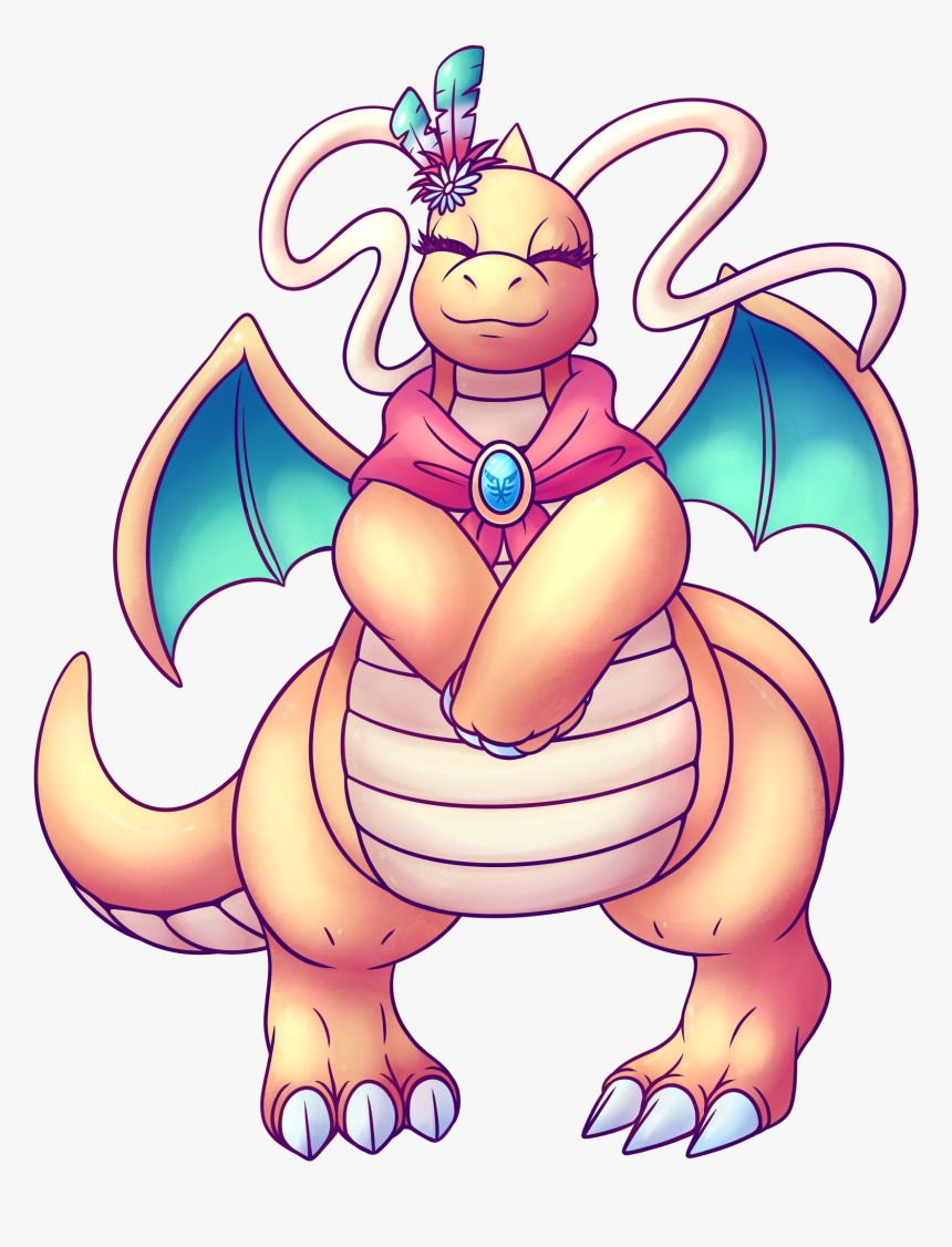 Dragonite - Hurikata - Female Dragonite, HD Png Download