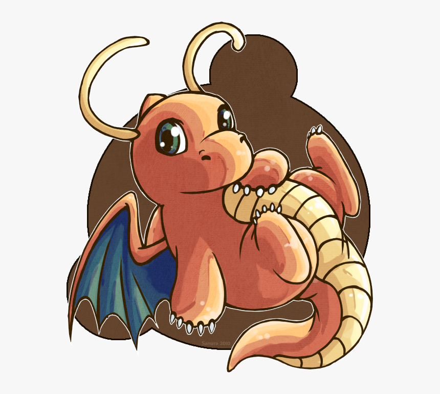 Xmas Gift A Chibi Dragonite By Fox Song - Dragonite Profile, HD Png Download