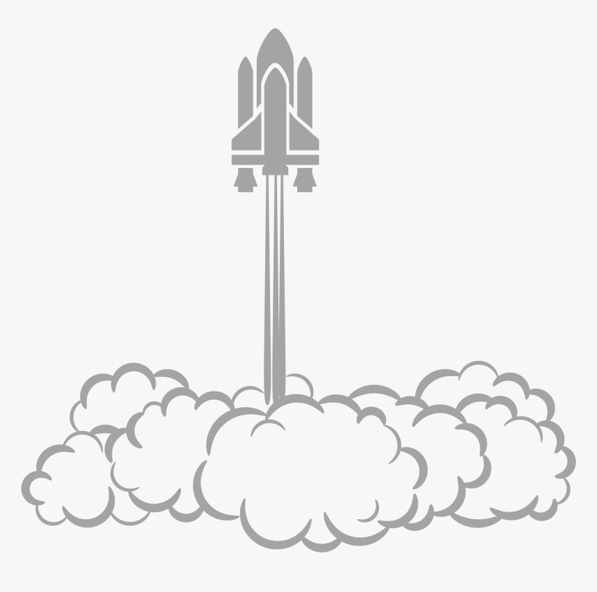 Clip Art Train Smoke - Launch Clipart, HD Png Download