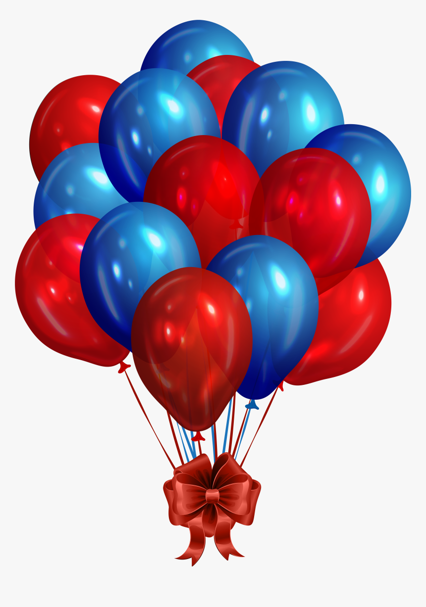 Graphic Free Download Blue Red Clip Art - Blue And Red Balloons Png, Transparent Png