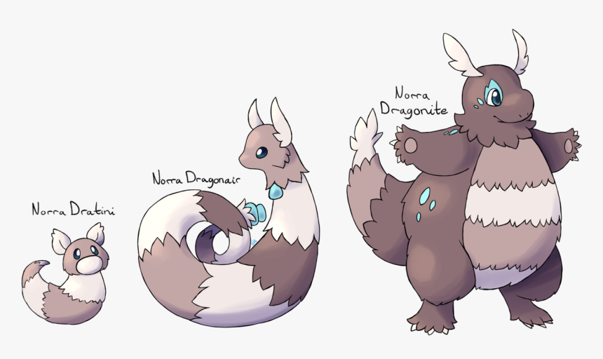 #143 Dratini 
dragon Pokemon - Cartoon, HD Png Download