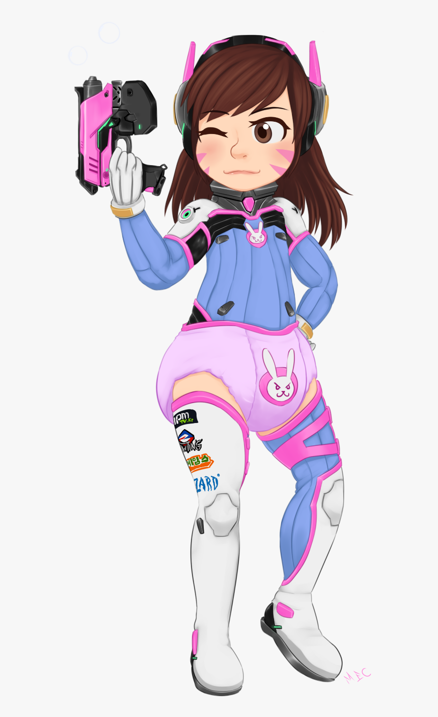 Contagious Magic - D - Va - D Va In Diapers , Png Download - D Va In A Diaper, Transparent Png