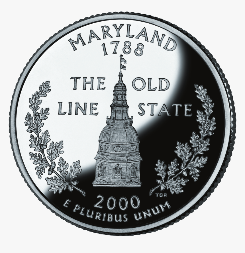 Maryland State Quarter Maryland Nicknames Old Line State, HD Png