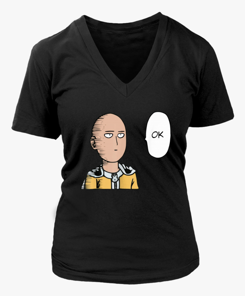 Saitama Okay Face Oppai Anime Manga T-shirt Men & Women - Active Shirt, HD Png Download