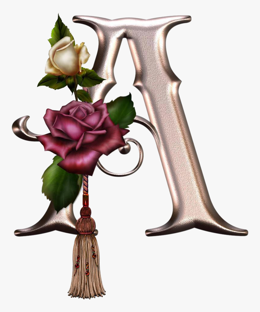 Alfabeto Con Rosas - Alphabet Letter Rose, HD Png Download