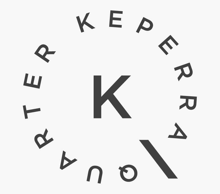 Keperra Quarter Typographic Icon Charcoal Rgb - Calligraphy, HD Png Download
