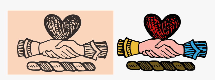 Vintage Illustration Valentines Hand Drawn Free Picture - San Valentin Vintage Png, Transparent Png