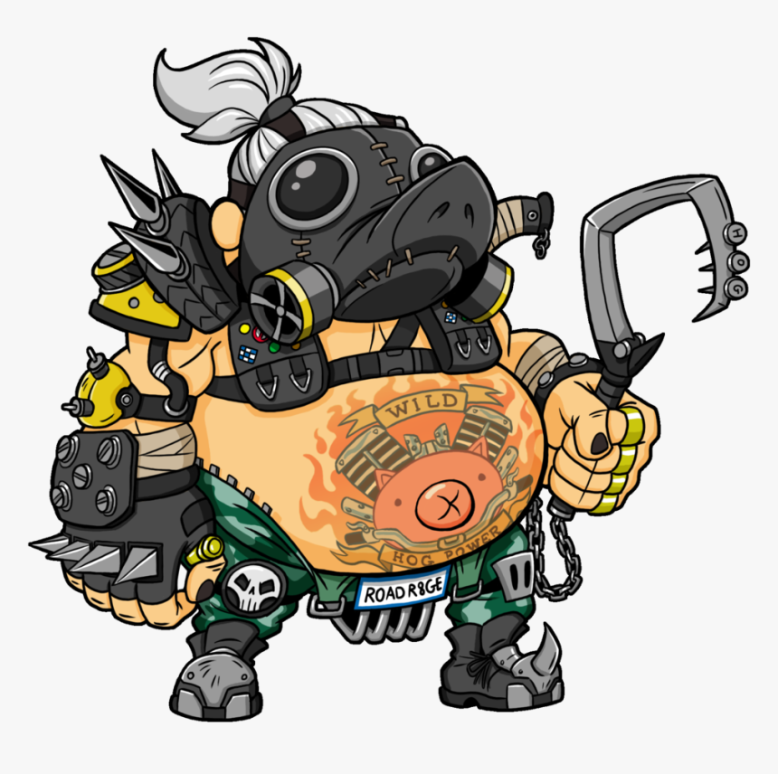 Image - Cartoon Roadhog, HD Png Download