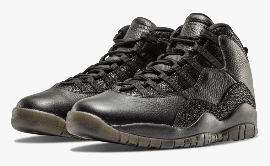 The Daily Jordan - Air Jordan 10 Ovo Black, HD Png Download