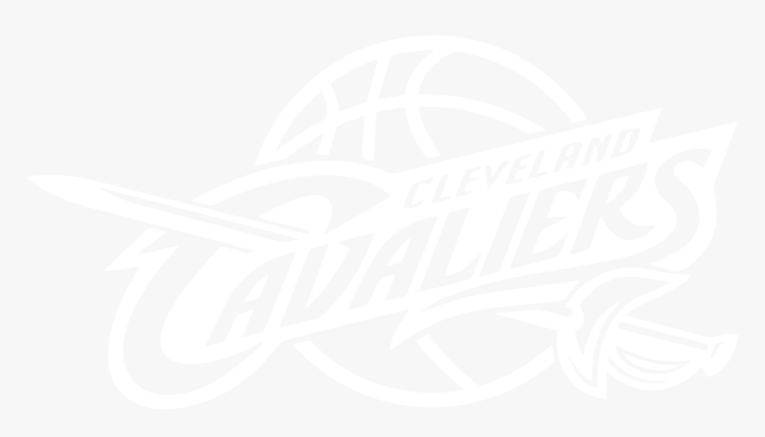 Transparent Cleveland Cavs Logo Png - Cleveland Cavaliers Black And White, Png Download