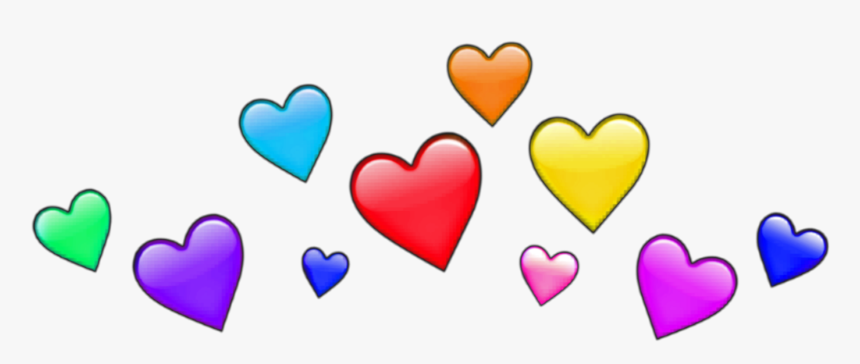Freeetoedit Heart Crown Heartcrown Colors Rainbow Rainb - Yellow Flower Crown Transparent, HD Png Download
