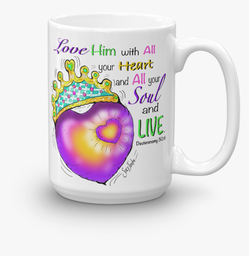 Love Him With All Your Heart - Mug, HD Png Download