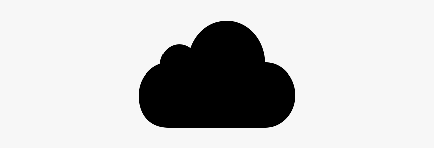 Black Cloud Icon Png Vector - Heart, Transparent Png
