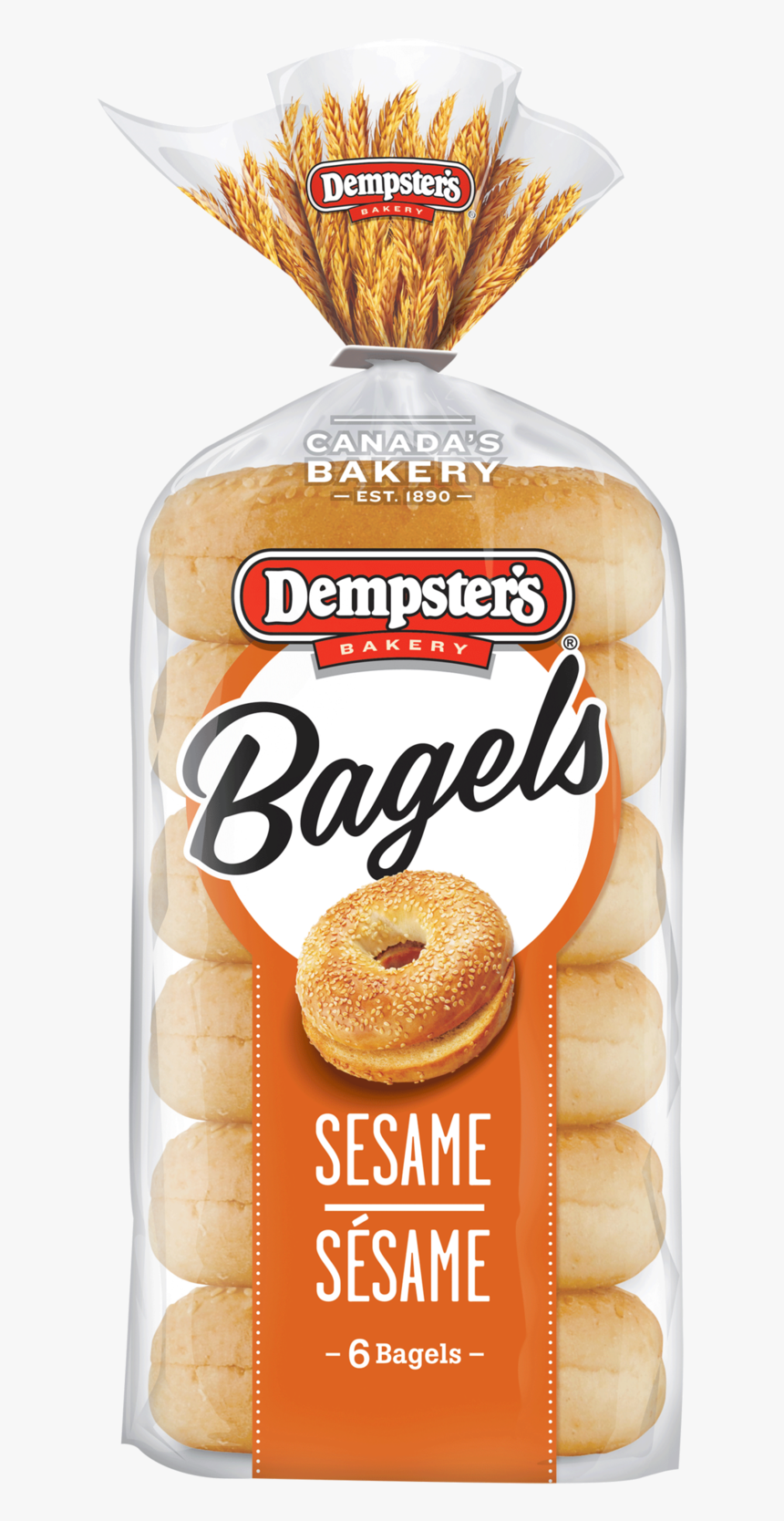Dempster S® Sesame Bagels - Dempster's Sesame Seed Bagel, HD Png Download