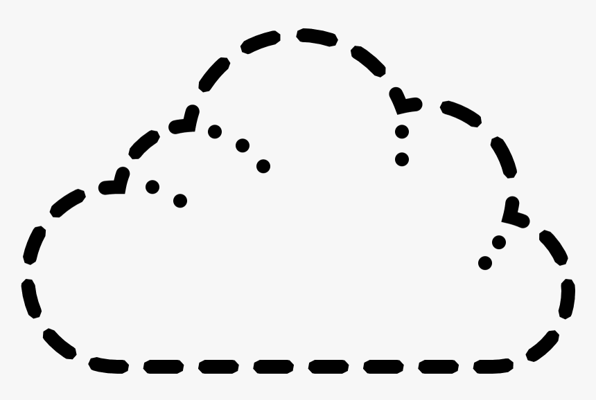 Dashed Cloud Icon - Blackpink Lisa Wink Eyes, HD Png Download