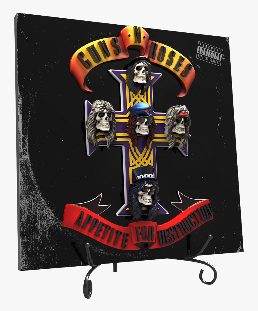 Guns N Roses Appetite For Destruction 3d Vinyl, HD Png Download