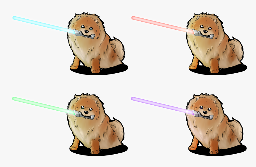 Light Saber Pomeranian - Guinea Pig, HD Png Download