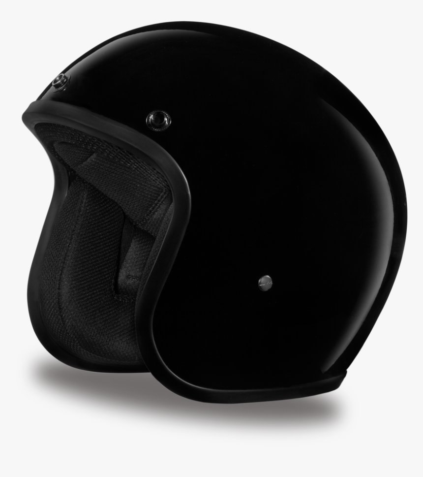 D - O - T - Cruiser Hi-gloss Black Helmet 
 Class - Motorcycle Helmet, HD Png Download