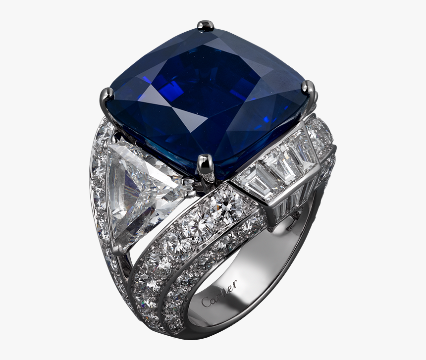 Blue Diamond Ring Png Clipart - Diamond, Transparent Png
