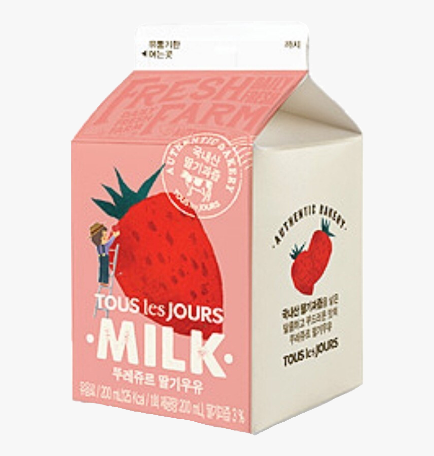 #strawberry #strawberrymilk #milkcarton #kawaii #png - Swiss Roll, Transparent Png