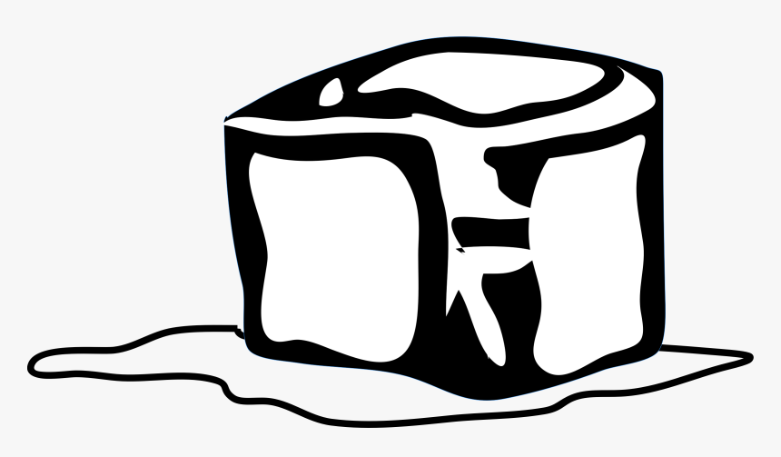 Ice Cube Clipart Black And White, HD Png Download
