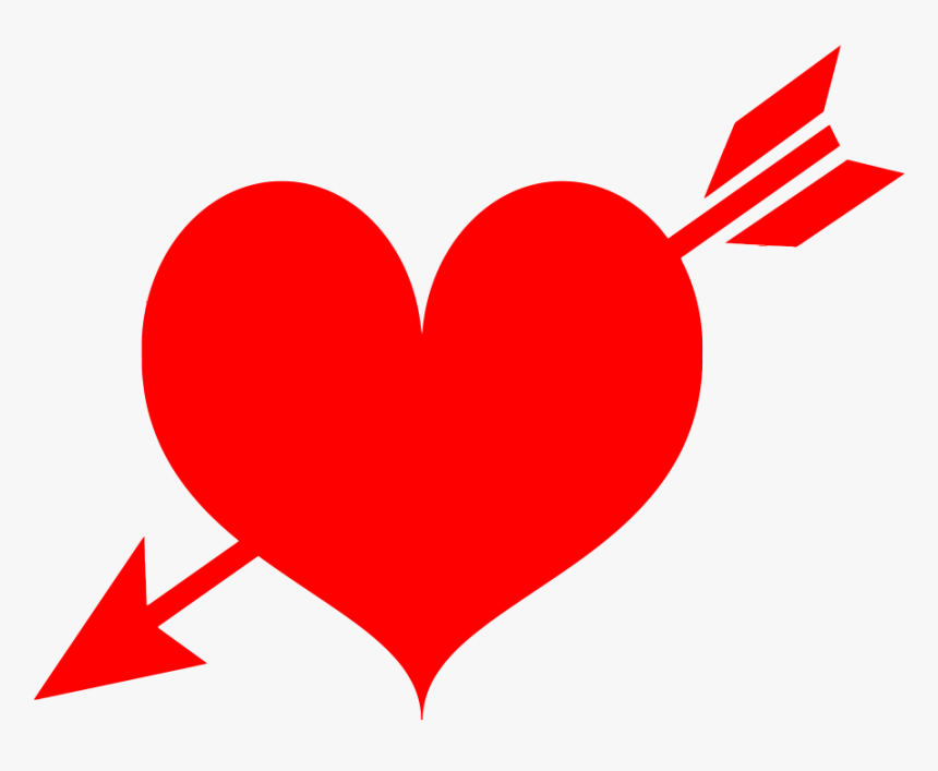 Arrow Through Heart Png - Happy Valentines Day Son And Family, Transparent Png