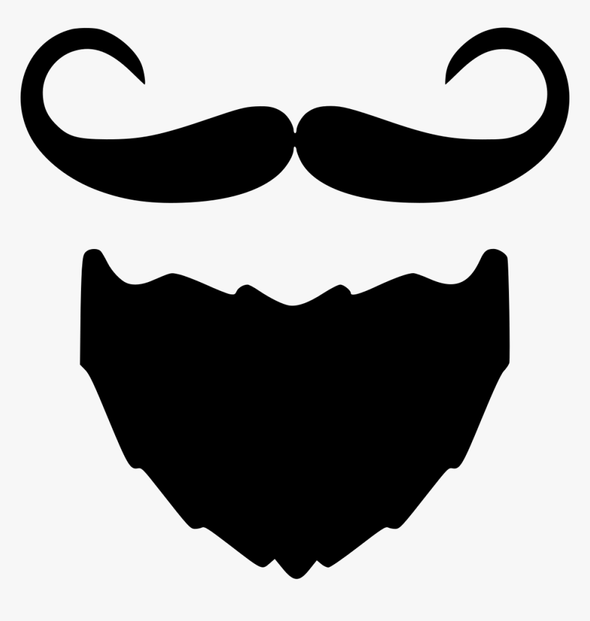 Beard And Moustache I - Icon Moustache, HD Png Download