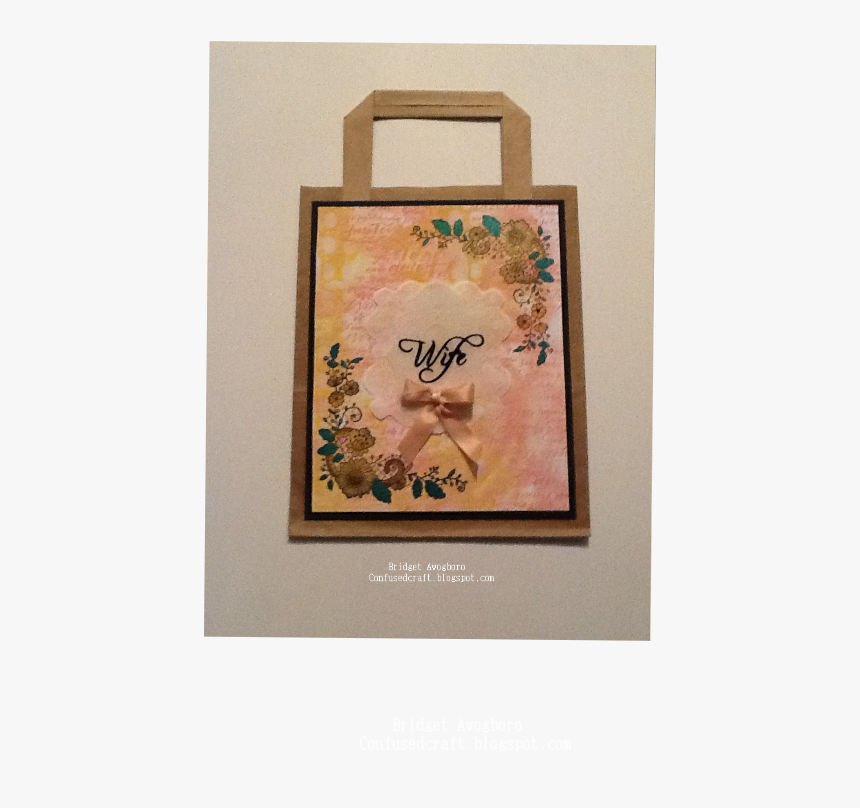 I Used One Of The Lace Border Stamps On This Bag - Craft, HD Png Download