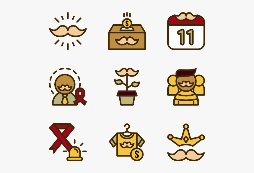 Movember - Autumn Icons, HD Png Download