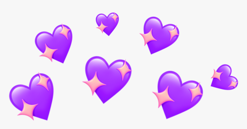 Heart Emoji Crown Png Clipart , Png Download - Transparent Emoji Hearts Png, Png Download