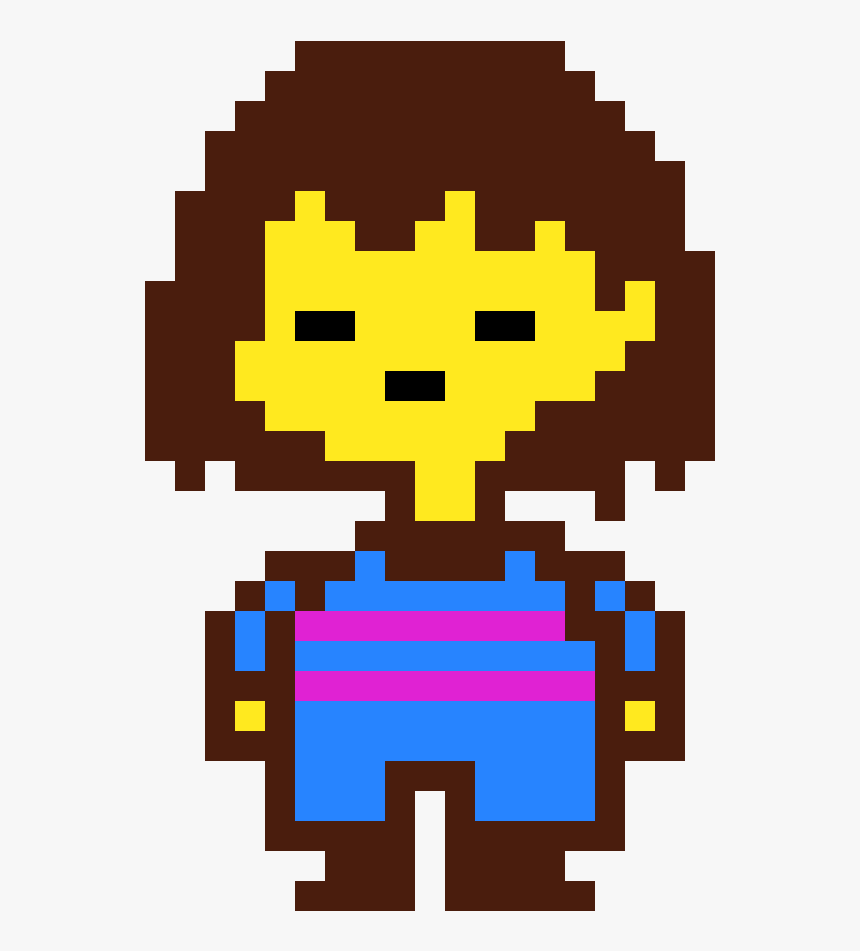 Undertale Frisk Pixel Art, HD Png Download
