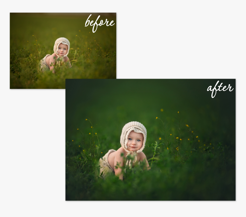 Color Correction Essentials Photoshop Actions - Lisa Holloway Before After, HD Png Download