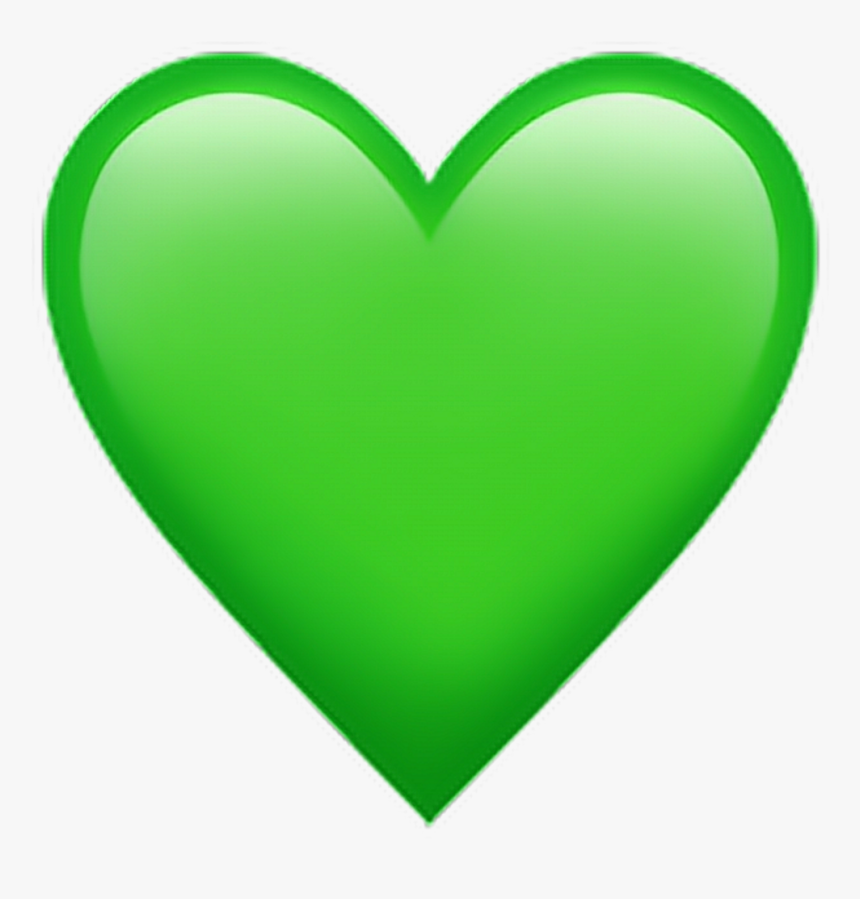 Emotions Clipart Heart - Green Heart Emoji, HD Png Download