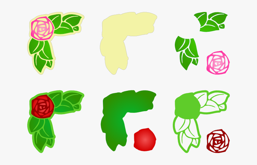 Rose Corner Pieces, HD Png Download