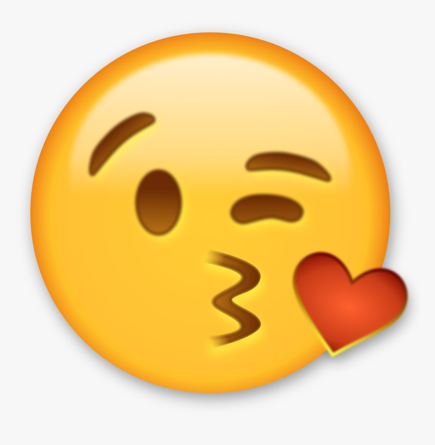 Heart Emoji Png - Kiss Emoji Clip Art, Transparent Png