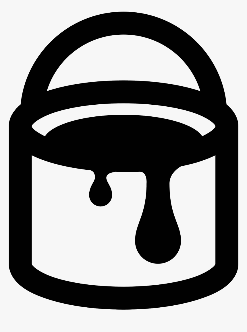 Bucket Transparent White Paint - Balde De Tinta Icon, HD Png Download