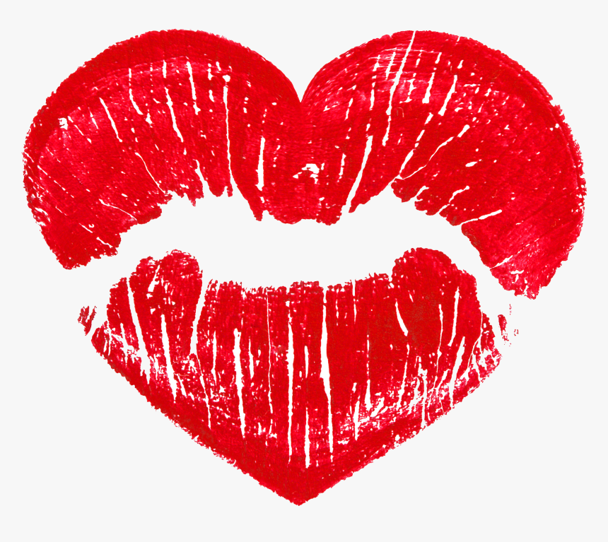 Red Heart Kiss Emoji, HD Png Download