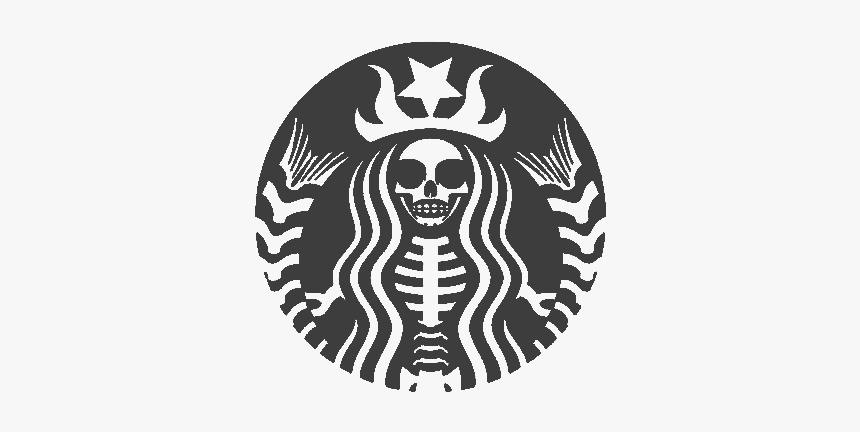 Starbucks, Halloween, And Black Image - Starbucks Halloween Logo, HD Png Download