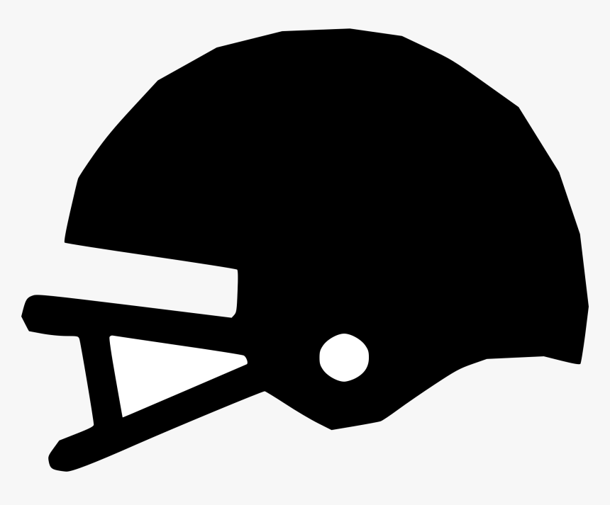 Football Helmet Black Clipart Clip Art Transparent - American Football, HD Png Download