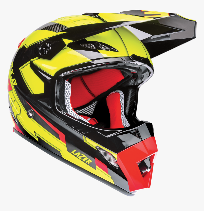 Motorcycle Helmet Lazer Mx8 Geotech Pc Black Carbon - Motorcycle Helmet, HD Png Download