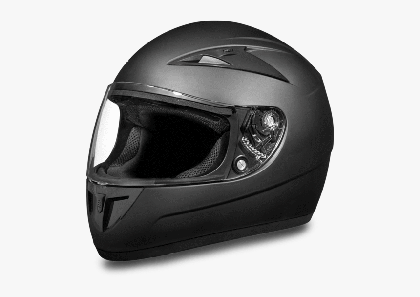 T Shadow Dull Black Helmet 
 Class - Motorcycle Helmet, HD Png Download