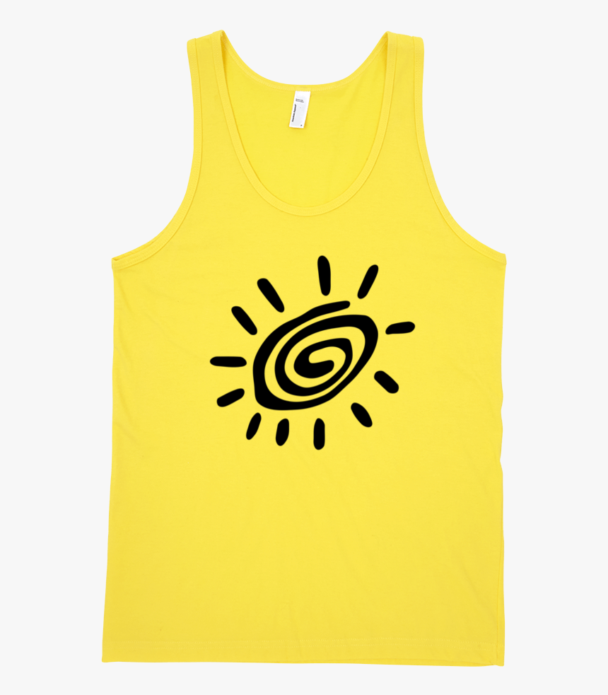 Black Sun Fine Jersey Tank Top Unisex By Itee - Active Tank, HD Png Download