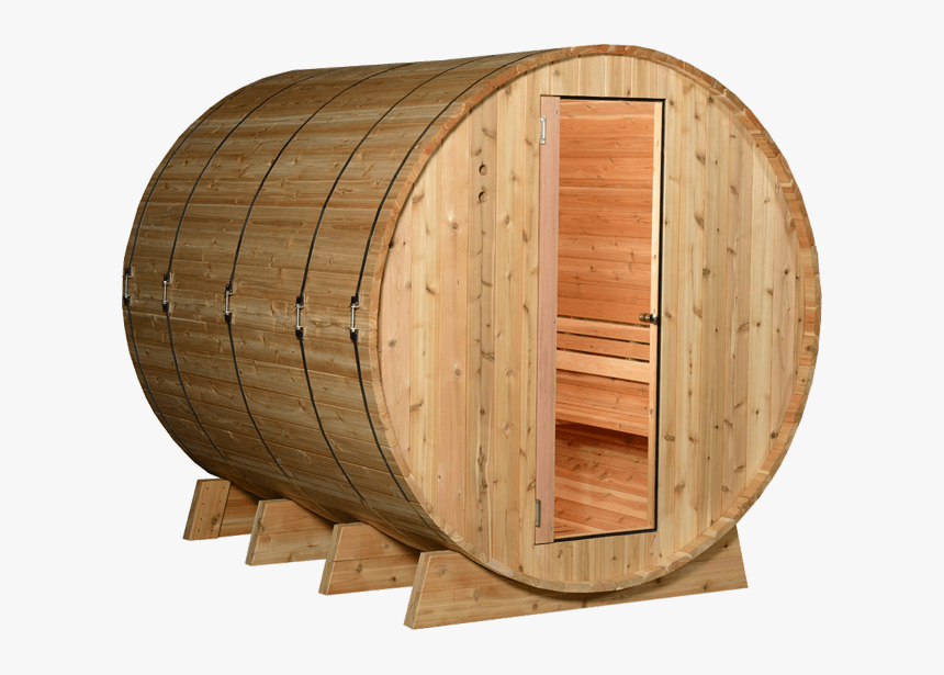 Outdoor Barrel Sauna - Barrel Sauna, HD Png Download
