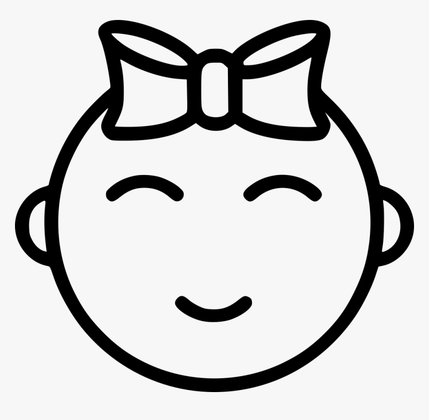 Baby Girl Comments - Baby Icon Black And White, HD Png Download