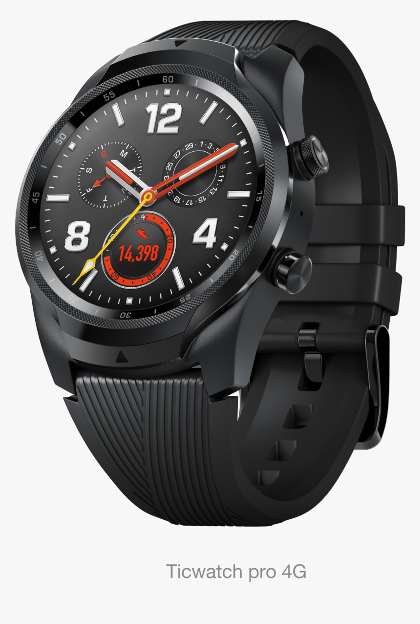 Ticwatch Pro 4g/lte - Ticwatch Pro 4g Lte, HD Png Download