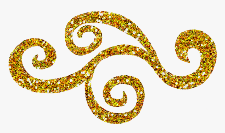 Download Swirls Png Transparent Image - Transparent Background Gold Swirls, Png Download