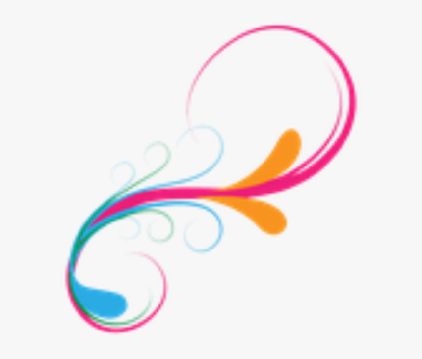 Colorful Vector Swirl Clip Freeuse Stock - Transparent Vector Background Png, Png Download