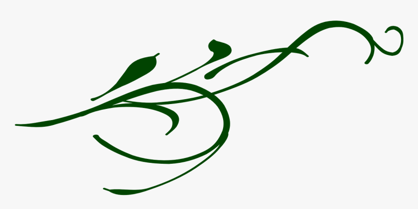 Vine Green Leaves Free Picture - Swirl Clip Art, HD Png Download