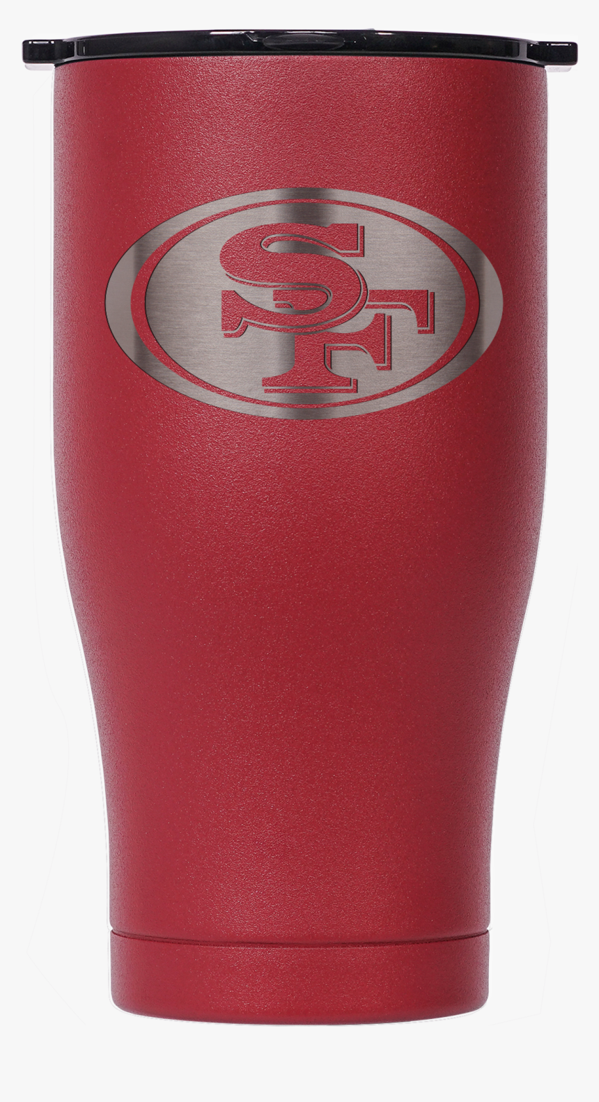 San Francisco 49ers Scarlet/black Etched Chaser 27oz - Drum, HD Png Download