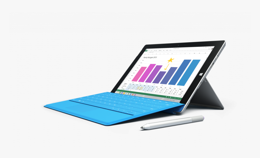 Surface 3 4g Lte Bright Blue - Surface 3 4g Lte, HD Png Download